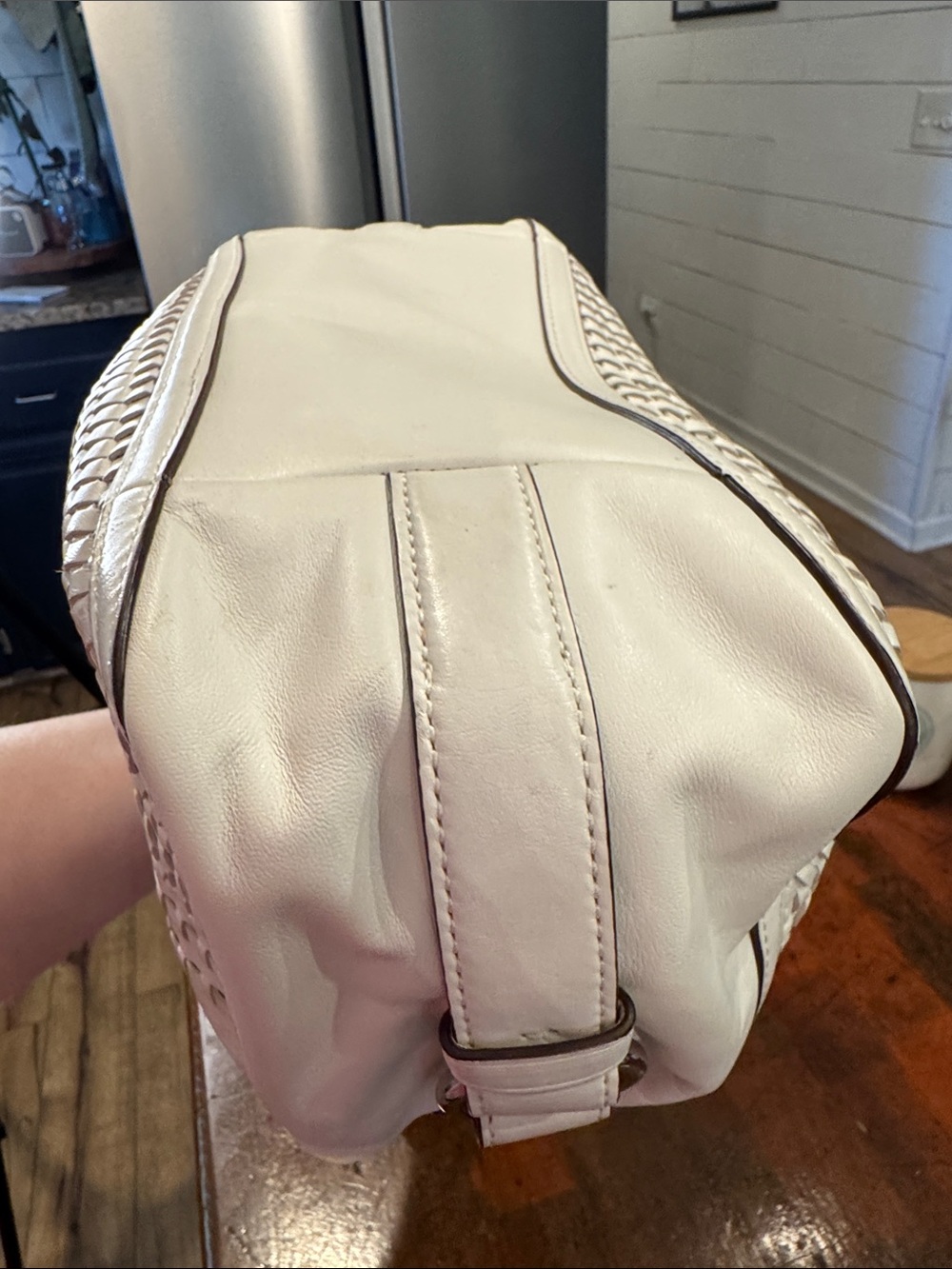 Coach Madison Woven Leather Maggie Shoulder Bag - Picture 10 of 16